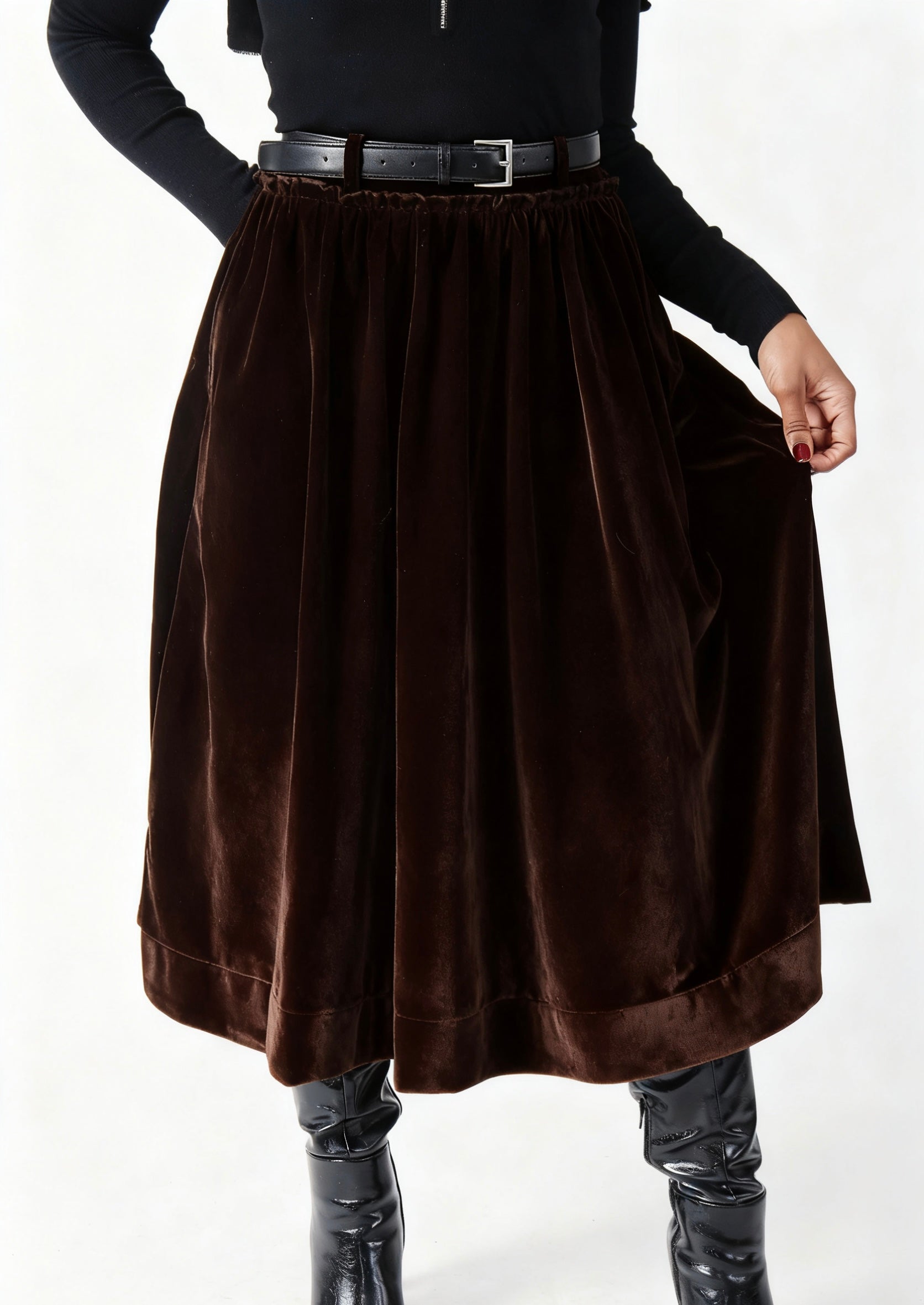 Jupe - Velour nuit