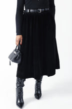 Jupe - Velour nuit