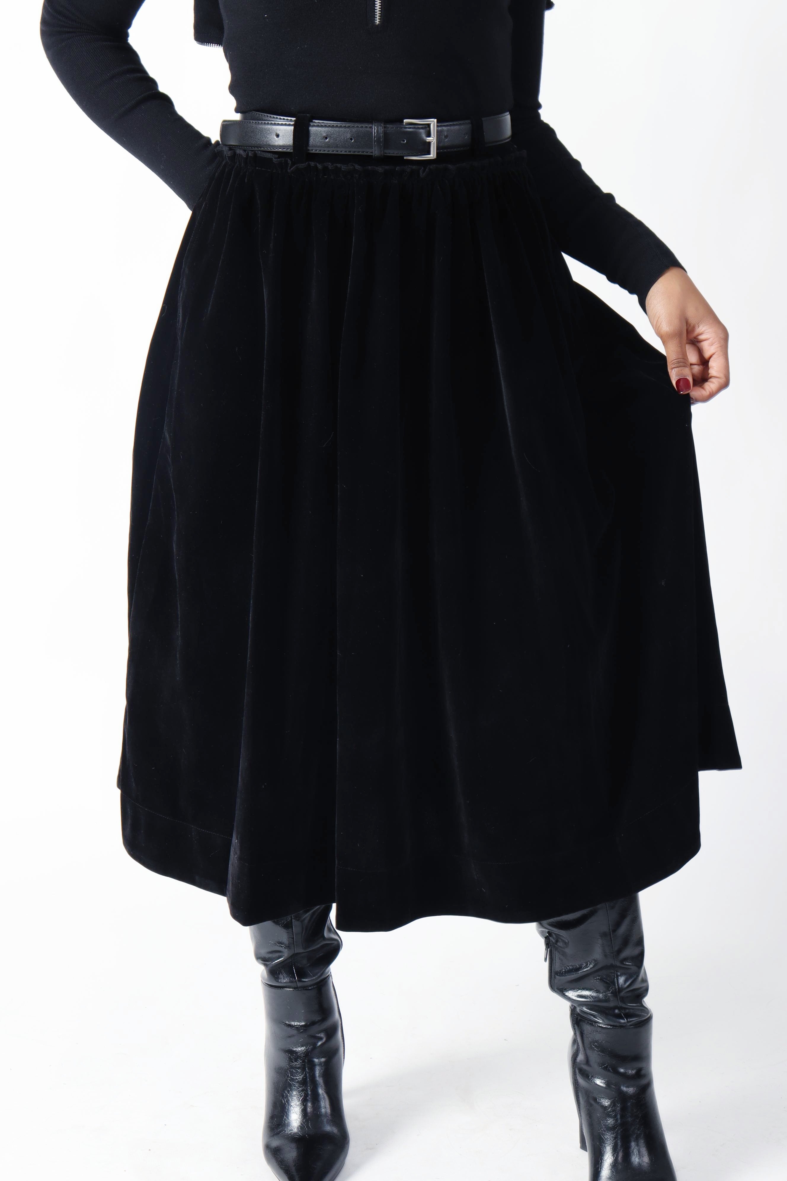Jupe - Velour nuit